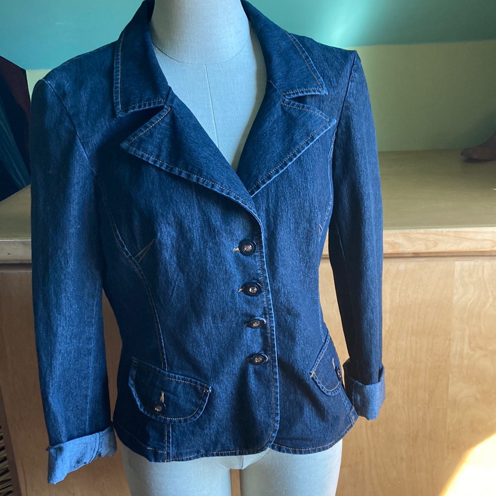 Bisou Bisou Denim Jacket with Buttons